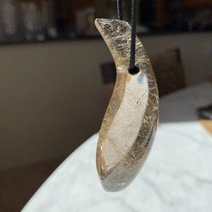 Frank Gehry for Tiffany & Co. Rutilated Quartz Fish Pendant